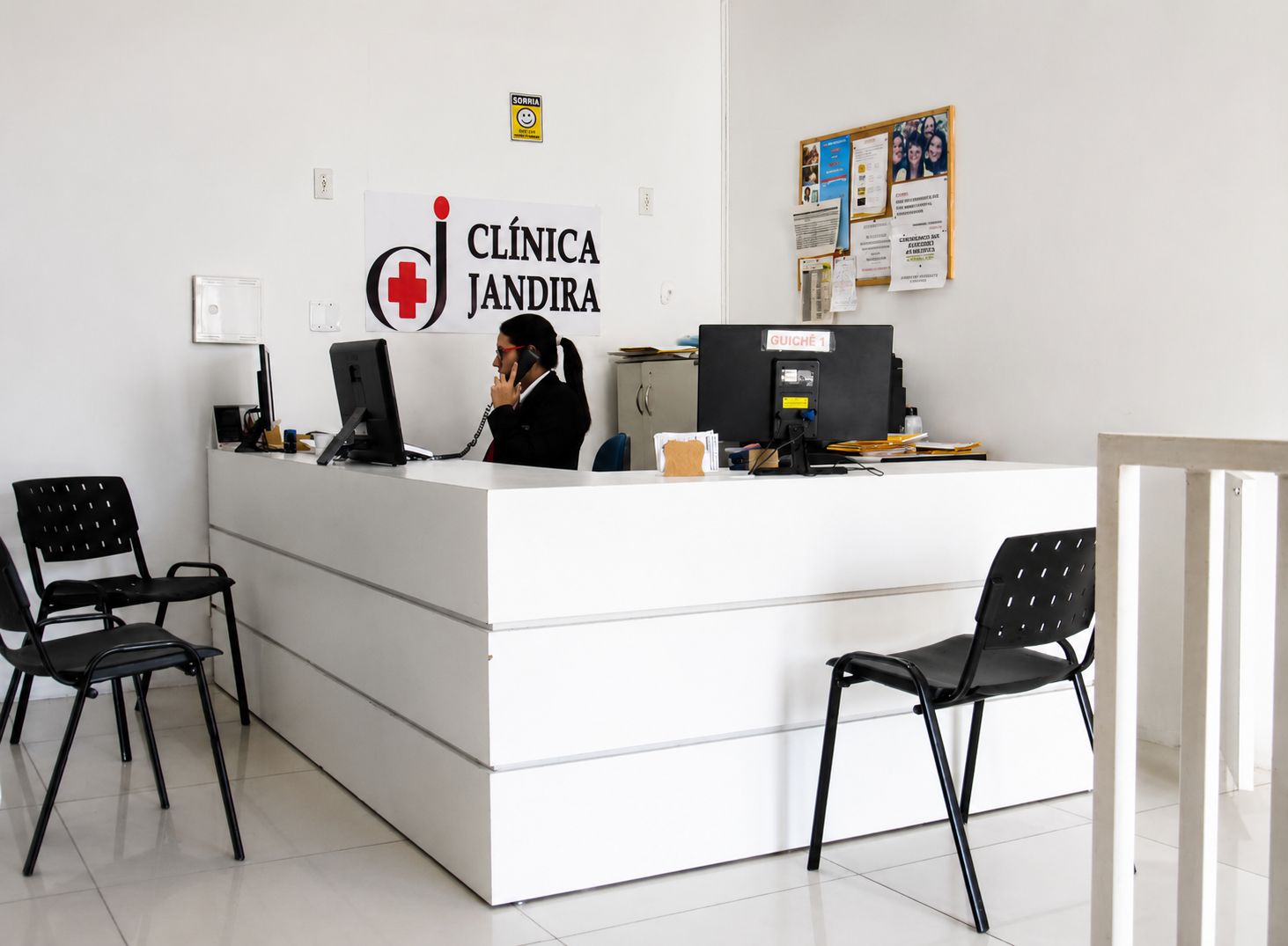 Recepção da clínica